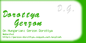 dorottya gerzon business card